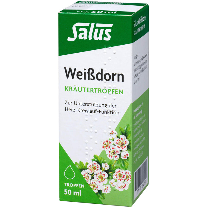 Salus Weißdorn-Kräutertropfen zur Unterstützung der Herz-Kreislauf-Funktion, 50 ml Lösung