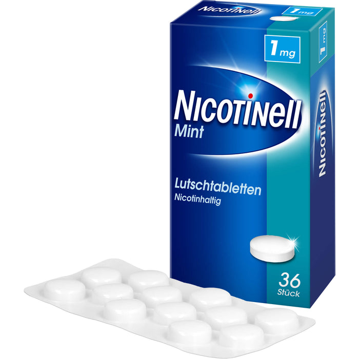 Nicotinell Mint Lutschtabletten zur Raucherentwöhnung, 36 St. Tabletten