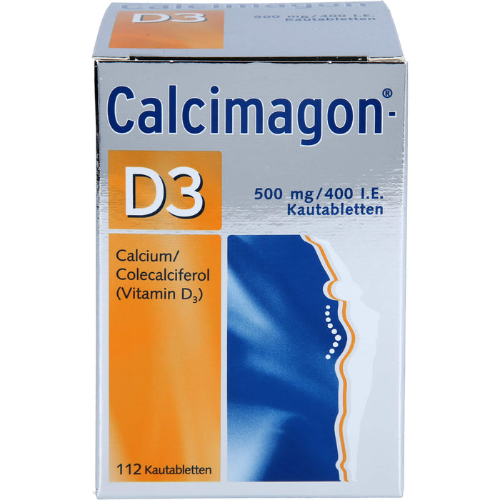 Calcimagon D3 500 mg / 400 I.E. Kautabletten, 112 pcs. Tablets