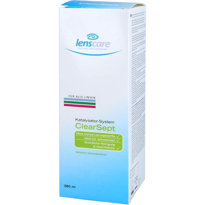 Lenscare ClearSept 380ml + Behälter, 1 St. Kombipackung