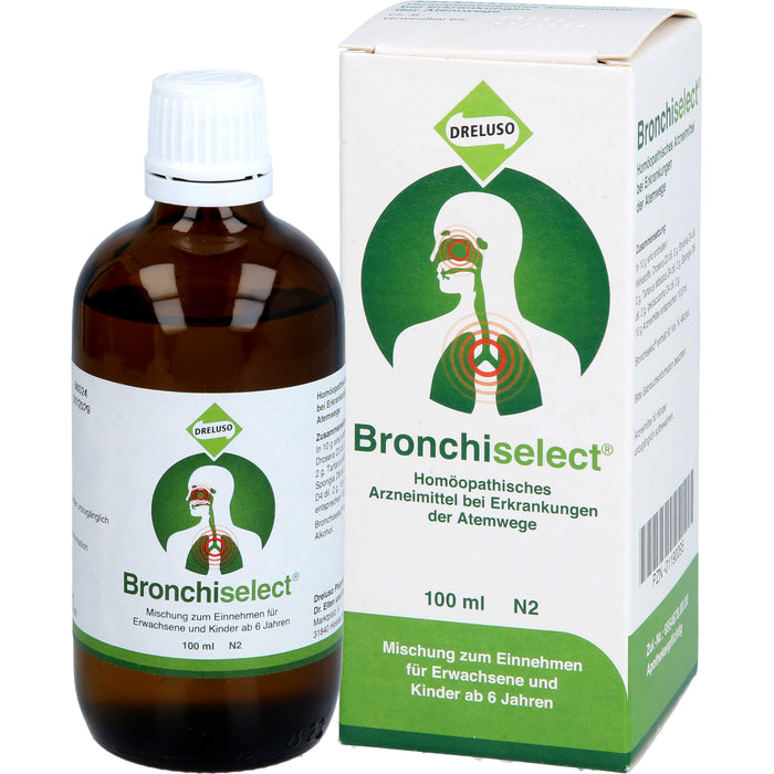 Bronchiselect Tropfen bei Erkrankungen der Atemwege, 100 ml Lösung