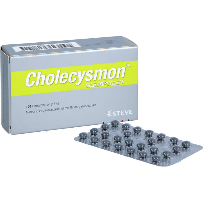 Cholecysmon Silberperlen nach fettem Essen Filmtabletten, 100 St. Tabletten