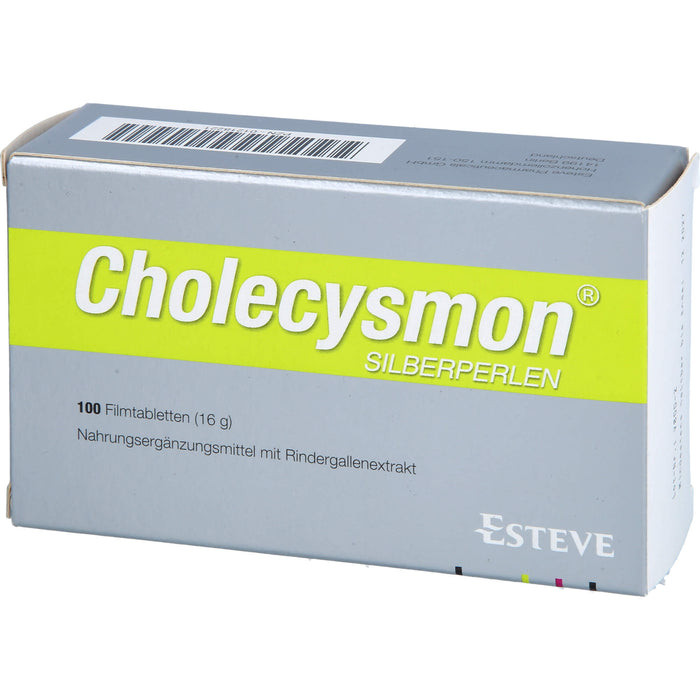 Cholecysmon Silberperlen nach fettem Essen Filmtabletten, 100 St. Tabletten