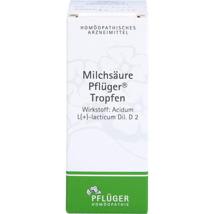 Milchsäure Pflüger  Tropfen, 100 ml Lösung