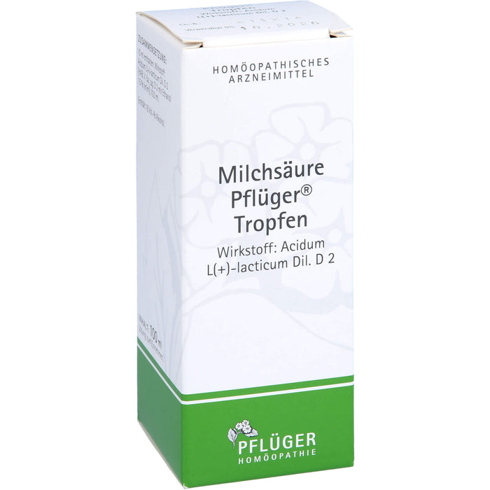 Milchsäure Pflüger  Tropfen, 100 ml Lösung