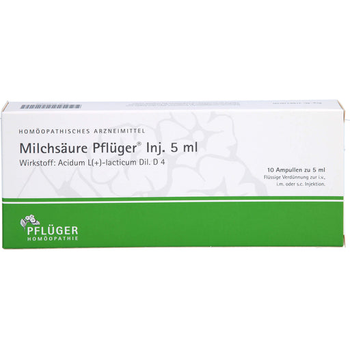 Milchsäure Pflüger  Inj. 5 ml, 10 St. Ampullen