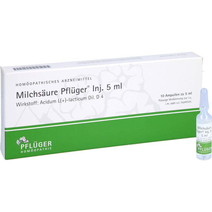 Milchsäure Pflüger® Inj. 5 ml, 10 St ILO