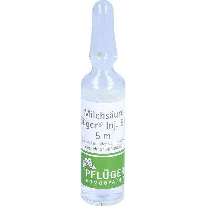 Milchsäure Pflüger® Inj. 5 ml, 10 St ILO