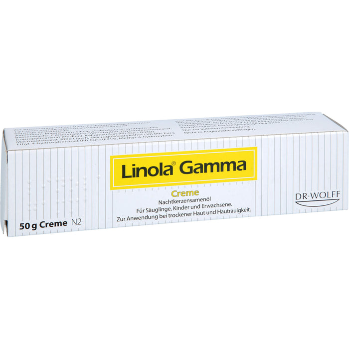 Linola Gamma Creme zur Anwendung bei trockener Haut und Hautrauigkeit, 50 g Creme