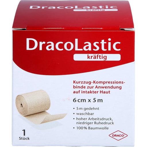 DracoLastic kräftige Kurzzugbinde 6 cm x 5 m, 1 St. Binde