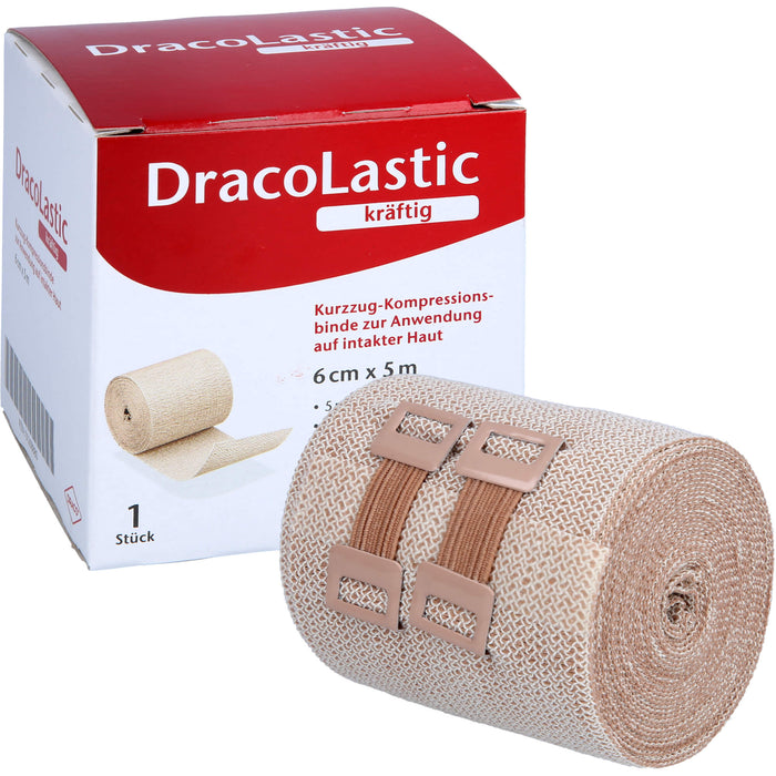 DracoLastic kräftige Kurzzugbinde 6 cm x 5 m, 1 St. Binde