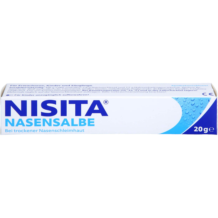 Nisita Nasensalbe bei trockener Nasenschleimhaut, 20 g Salbe