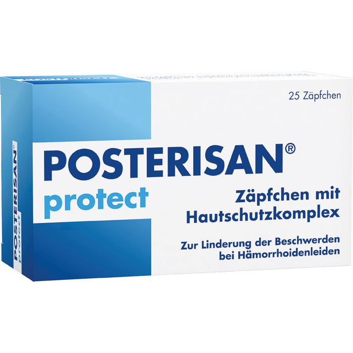 Posterisan protect Hämorrhoidenzäpfchen mit Hautschutzkomplex, 25 St. Zäpfchen