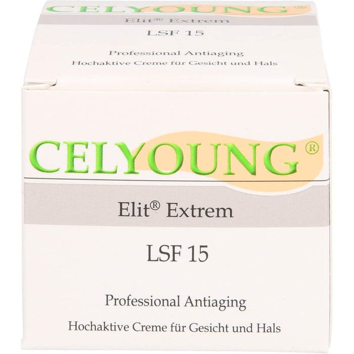 CELYOUNG Elit Extrem LSF 15 professional Antiaging Creme für Gesicht und Hals, 50 ml Creme