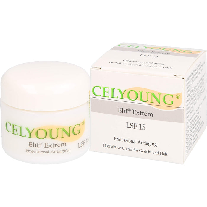 CELYOUNG Elit Extrem LSF 15 professional Antiaging Creme für Gesicht und Hals, 50 ml Creme