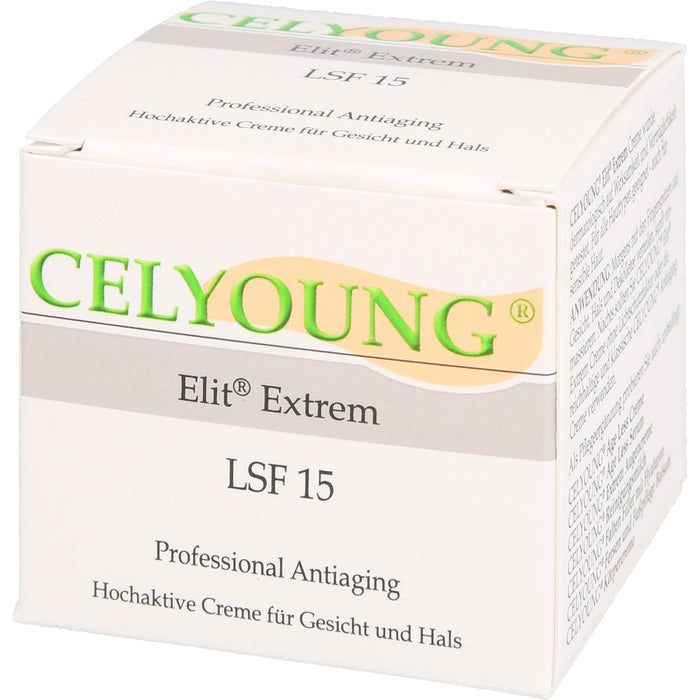 CELYOUNG Elit Extrem LSF 15 professional Antiaging Creme für Gesicht und Hals, 50 ml Creme