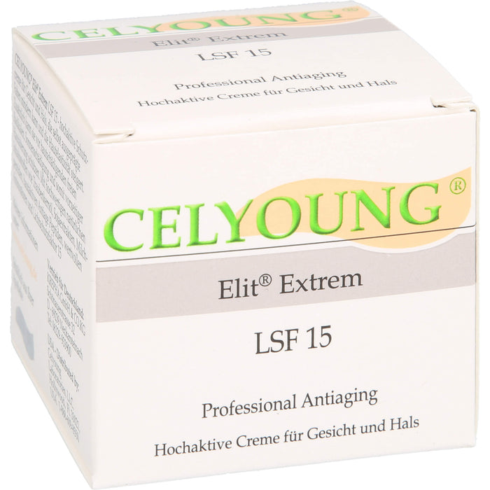 CELYOUNG Elit Extrem LSF 15 professional Antiaging Creme für Gesicht und Hals, 50 ml Creme