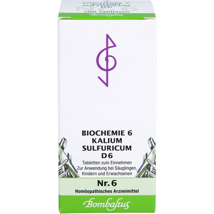 Biochemie 6 Kalium sulfuricum Bombastus D6 Tbl., 200 St TAB