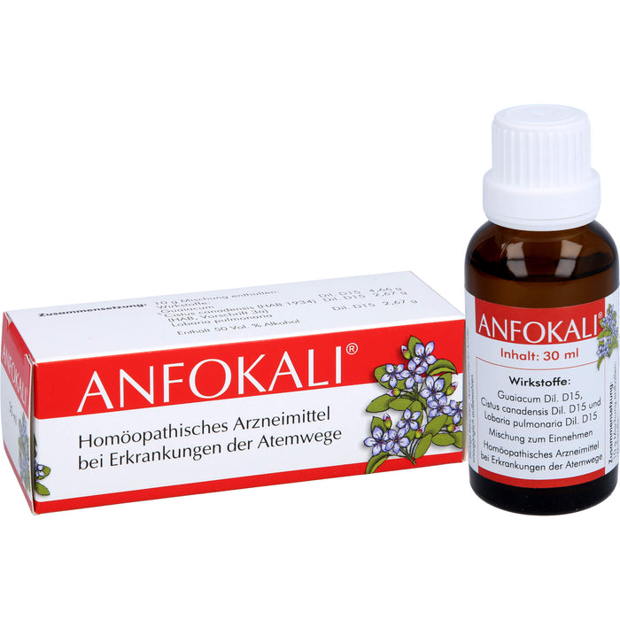 ANFOLKALI Tropfen bei Erkrankungen der Atemwege, 30 ml Solution