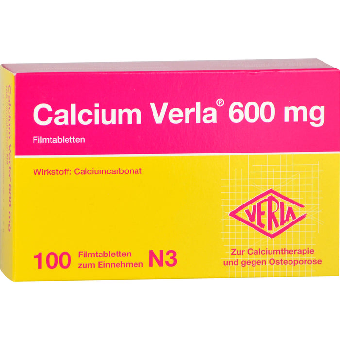 Calcium Verla 600 mg Filmtabletten, 100 St. Tabletten