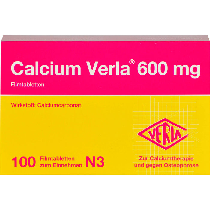 Calcium Verla 600 mg Filmtabletten, 100 pcs. Tablets