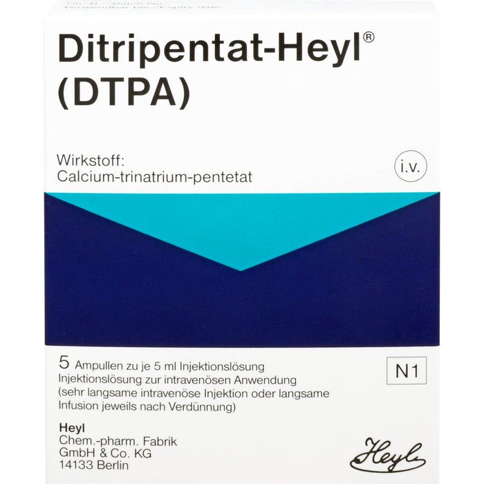 Ditripentat-Heyl® (DTPA), 5 ml Lösung