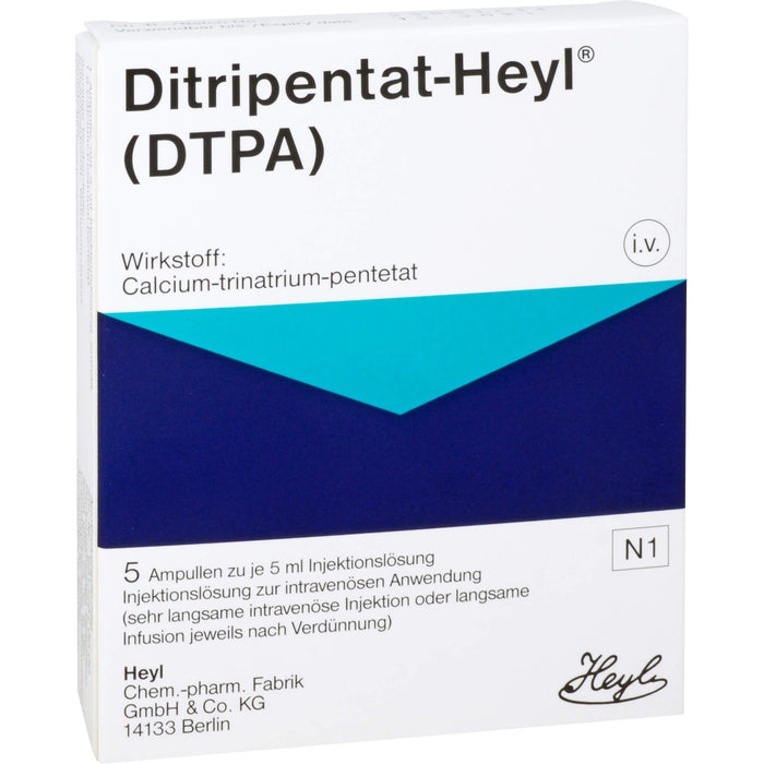 Ditripentat-Heyl® (DTPA), 5 ml Lösung