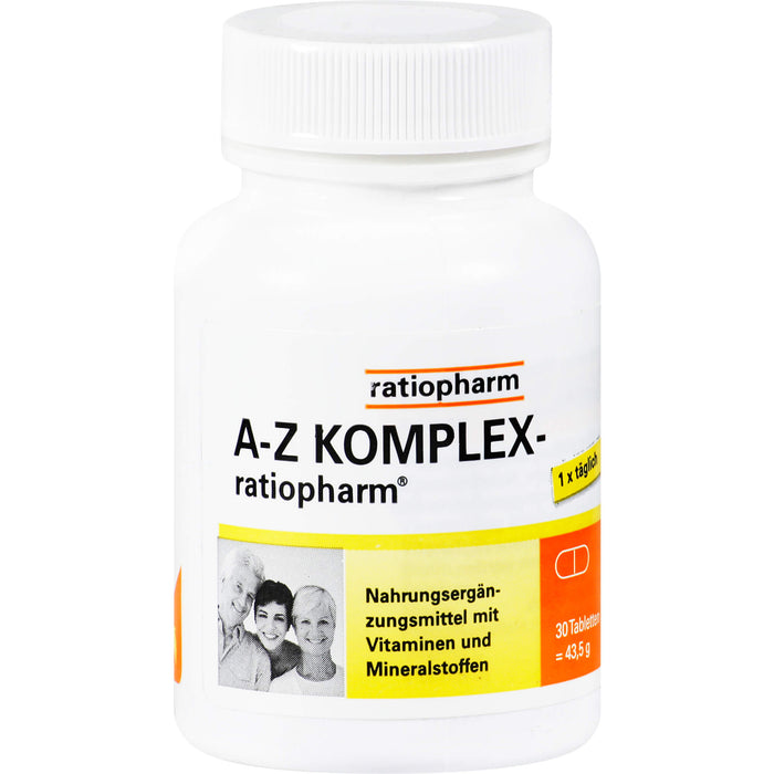 A-Z Komplex-ratiopharm Tabletten, 30 pcs. Tablets