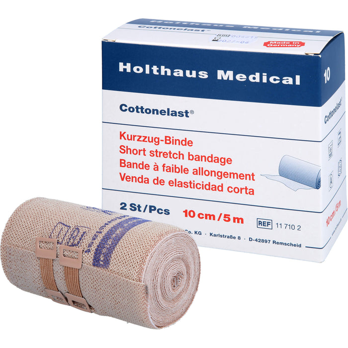 Kurzzugbinden Cottonelast 10cmx5m, 2 St BIN