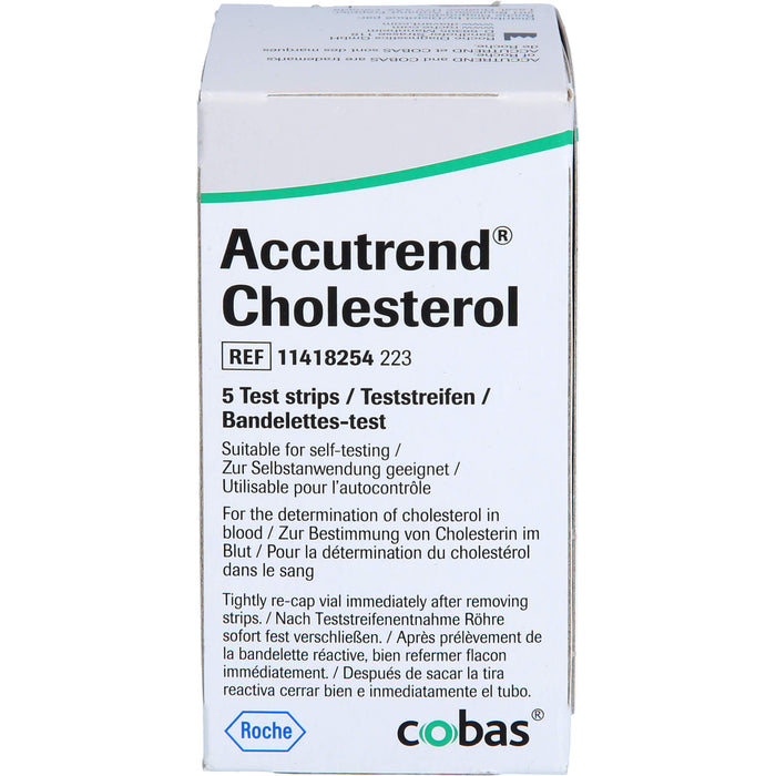 Accutrend Cholesterol Teststreifen, 5 St. Teststreifen