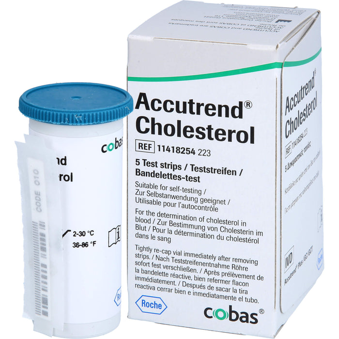 Accutrend Cholesterol Teststreifen, 5 St. Teststreifen