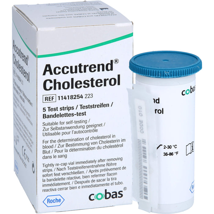 Accutrend Cholesterol Teststreifen, 5 St. Teststreifen