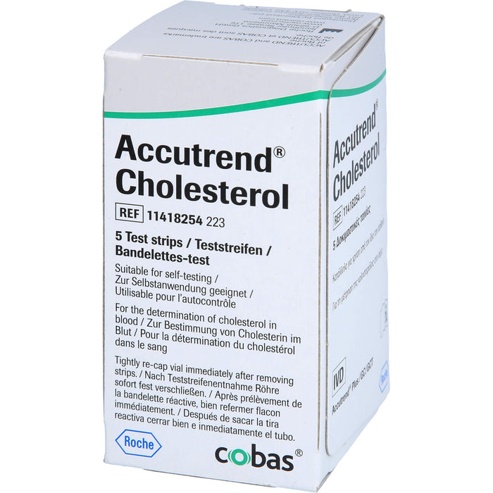 Accutrend Cholesterol Teststreifen, 5 St. Teststreifen