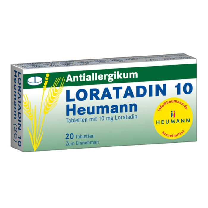 Loratadin 10 Heumann Tabletten Antiallergikum, 20 St. Tabletten