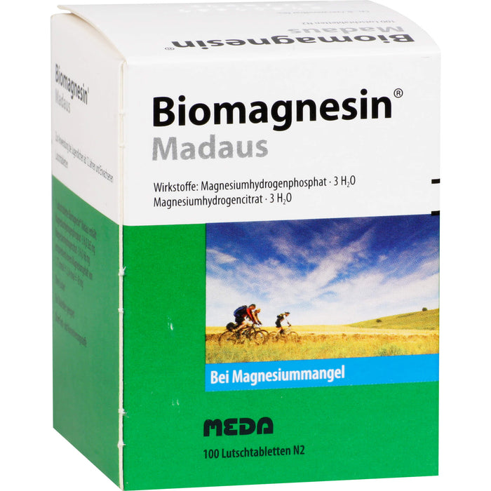 Biomagnesin Madaus Lutschtabletten bei Magnesiummangel, 100 pcs. Tablets