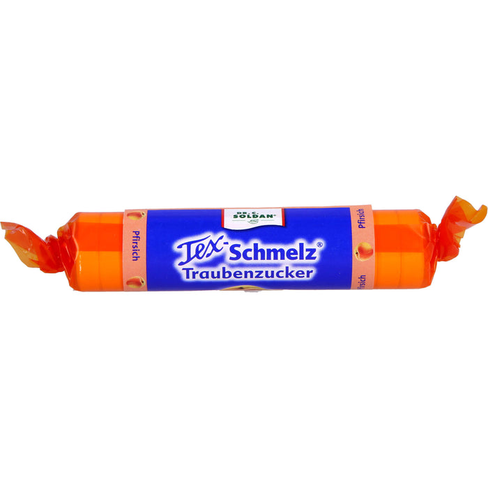 Tex-Schmelz Traubenzucker Pfirsich  Bonbons, 33 g Bonbons
