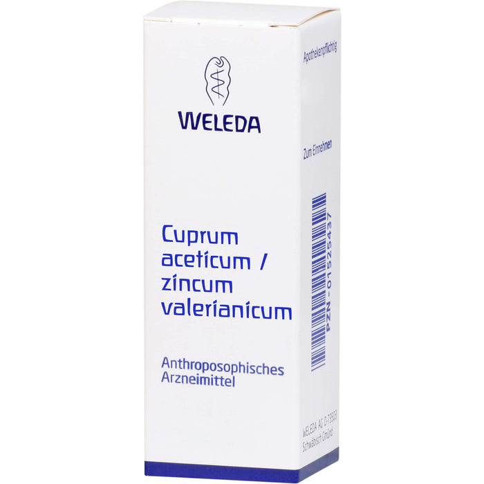 WELEDA Cuprum aceticum / Zincum valerianicum Mischung, 50 ml Lösung