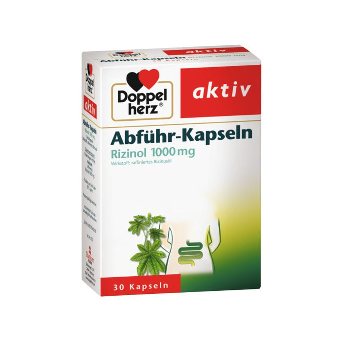 Doppelherz Abführ-Kapseln Rizinol 1000mg, 30 St. Kapseln