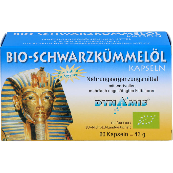 DYNAMIS Bio-Schwarzkümmelöl Kapseln, 60 St. Kapseln