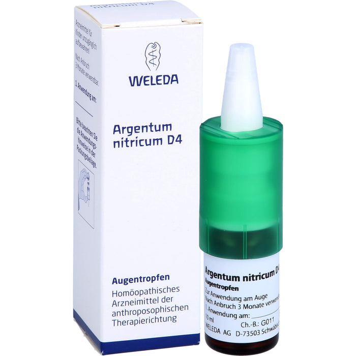 WELEDA Argentum nitricum D4 Augentropfen, 10 ml Lösung