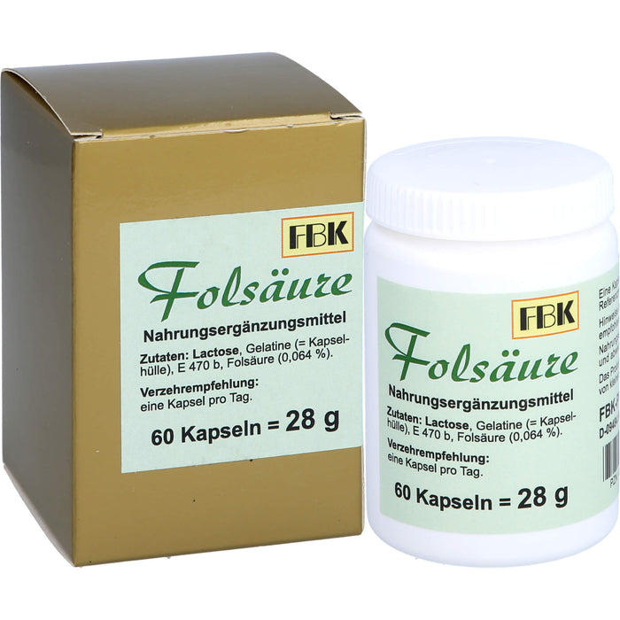 FBK Folsäure Kapseln, 60 St. Kapseln