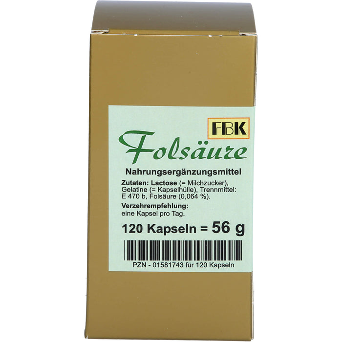Folsäure, 120 St. Kapseln