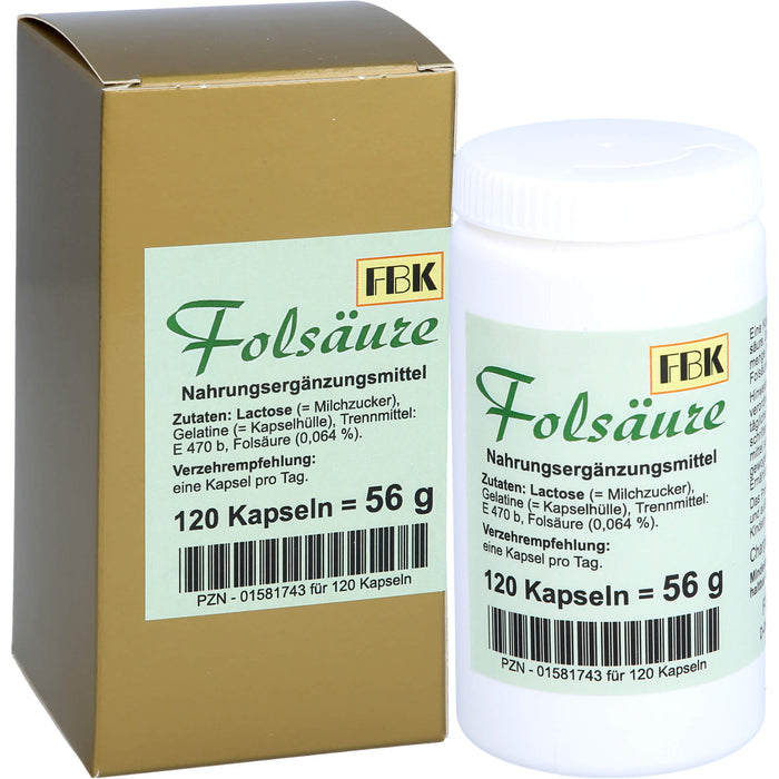 Folsäure, 120 St. Kapseln