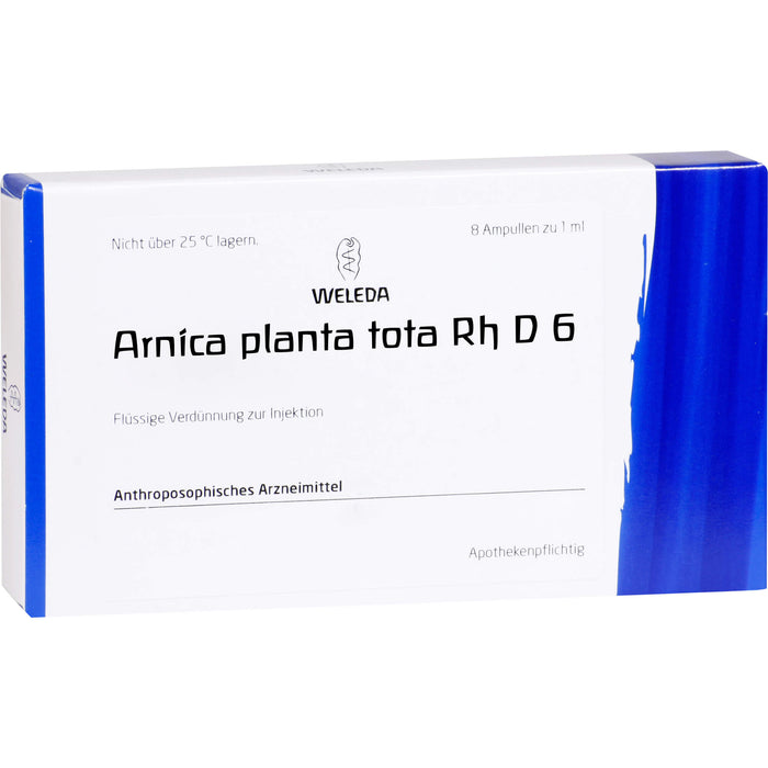 Arnica planta tota Rh D6 Weleda Amp., 8X1 ml AMP