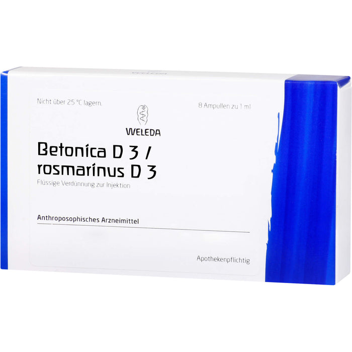 Betonica D3/Rosmarinus D3 Weleda Amp., 8X1 ml AMP