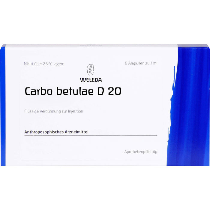 Carbo Betulae D20 Weleda Amp., 8X1 ml AMP