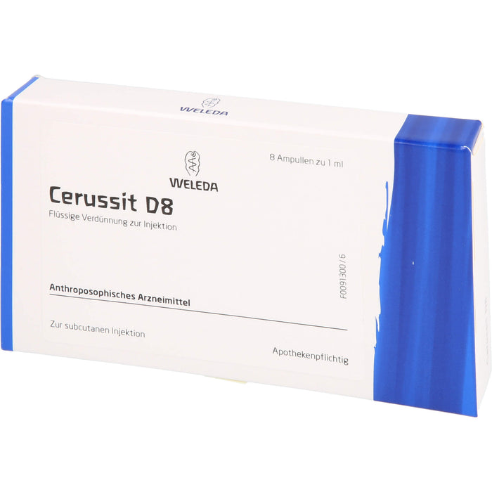 WELEDA Cerussit D8 flüssige Verdünnung, 8 St. Ampullen