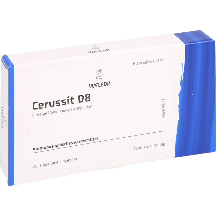 WELEDA Cerussit D8 flüssige Verdünnung, 8 St. Ampullen