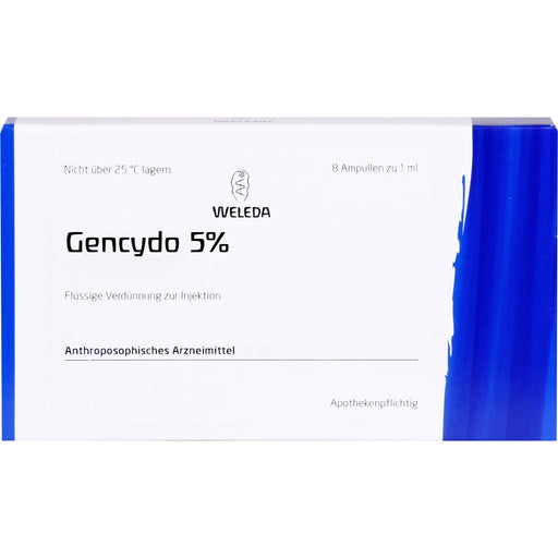 WELEDA Gencydo 5 % Lösung bei allergischen Erkrankungen, 8 St. Ampullen