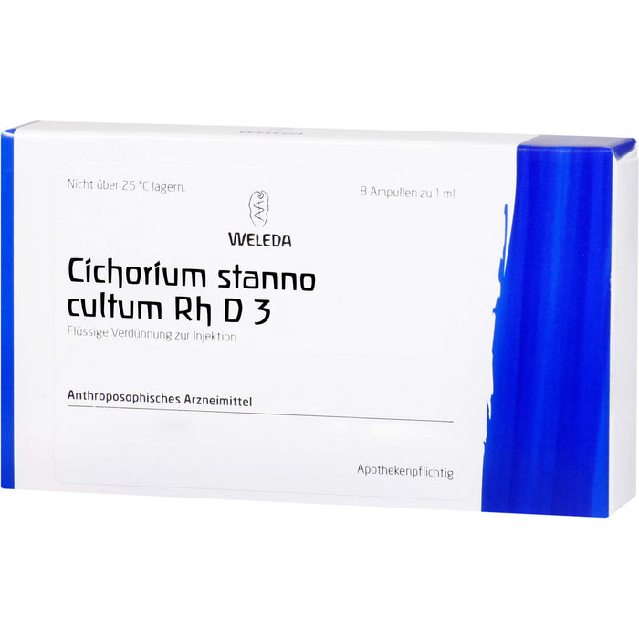 Cichorium Stanno cultum Rh D3 Weleda Amp., 8X1 ml AMP